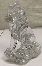 Lenox Solid Lead Crystal Seated Regal Lion Figurine 7 5/8