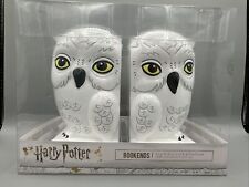 NIB Harry Potter Hedwig White Snow Owl Bookend Set  Fab NY Warner Bros RARE FIND picture