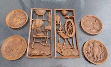 Burwood Products Co Wall Pieces And 4 Plates picture