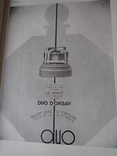 DUO D'ORSAY Perfume + Café SANKA Paper Advertising ILLUSTRATION 1931 Neck picture