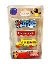 World's Smallest Fisher-Price Little People School Bus BRAND NEW Miniature Tiny picture