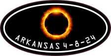 StickerTalk Great North American Eclipse Arkansas '24 Sticker, 4 inches x 2 i... picture
