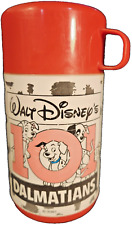 Vintage Alladin Brand Disney's 101 Dalmatians Thermos with Sip Lid & Cup Cover picture