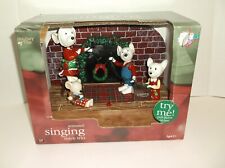 NEW Animated Singing Mice Trio Singing & Dancing on Stage By Holiday Time picture