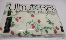 New Vintage House Zurich Ultra Terry Tablecloth Strawberry 50 X 70 USA Rare picture