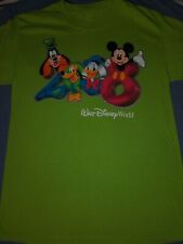Walt DISNEY World 2008 Mickey Mouse Donald Duck Goofy & Pluto Small S T-Shirt picture