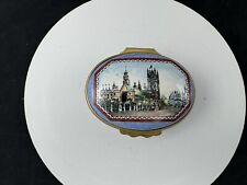 Halcyon Days Enamel Trinket Box, A view of Westminster Hall by Dennis Flanders picture