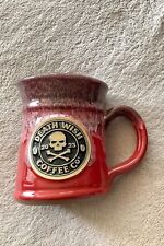 Death Wish Coffee 2023 Annual Mug Deneen Pottery Sold Out Red Collectibles New picture