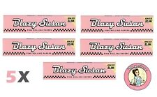 BLAZY Susan King Size Rolling Papers (5 Packs) - 50Leaves PER Pack, Pink picture
