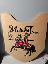 Signed Wooden Heart-Shaped Medieval Times Shield –Unique Highland Games Festival picture