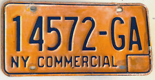 Vintage New York State license plate 1970's- # 14572-GA -COMMERCIAL - picture
