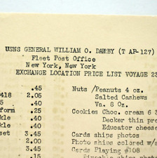 1952 USAT USNS General William O Darby Fleet Post Office New York Exchange Price picture