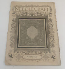 Vintage 1917 Needlecraft Newspaper Magazine Original Rare Antique Print Paper picture