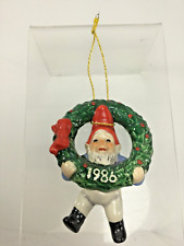 Vintage, 1986 Goebel Annual Ornament, 1st Issue, Co-Boy w/Christmas Wreath picture