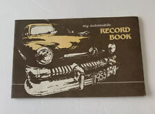 Vintage 1955 Automobile Record Booklet Unused Collectible Print Ephemera picture