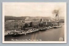 c.1950s Port Longview Washington Long Bell Mill Real Photo RPPC Vintage Postcard picture