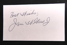 James Whitmore Jr Signed Autograph Index Card picture