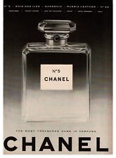 1960 CHANEL No. 5 Perfume Big Bottle Vintage Print Ad picture