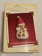 2005 Hallmark Keepsake A Happy Little Snowman w/Cardinal Christmas Tree Ornament picture