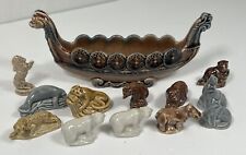Vintage Wade of England Porcelain Viking Dragon With 12 Wade Animals. EXCELLENT picture