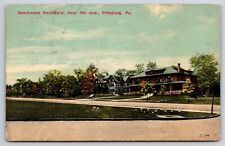 Pittsburg PA Pennsylvania Postcard Beechwood Boulevard Near 5th Ave Street View picture