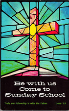 Postcard Be With Us Come To Sunday School [cp] picture