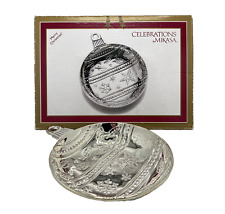 Celebrations By Mikasa Silver-Plated Ball Christmas Ornament Candy Dish #5134297 picture
