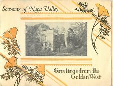 1938 Souvenir of Napa Valley CA Bale Mill Pamphlet Poem Golden West Greetings picture