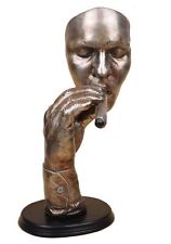 Creative and Abstract Man Figure Figurine Smoking Cigarette,The Thinker Statu... picture
