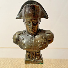 Napoleon Bonaparte Bronze? Miniature Bust Statue Vintage France 3