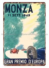 love wall picture 1949 Gran Premio d'Europa Monza auto car racing metal tin sign picture