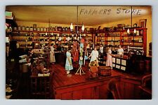 Cassville WI-Wisconsin, The Farmers Store, Stonefield, Vintage Postcard picture