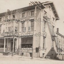 Vintage 1908 RPPC Falknor Central Bar Hotel Berlin Pennsylvania Postcard picture