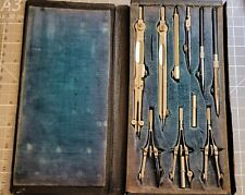Antique Sullivan Germany Architect Drafting Tools Set of 11 picture