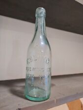 Early Ebling Brewing Company Aqua Blob Top Bottle, New York picture