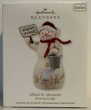2012 Hallmark Keepsake Ornament Albert H. Almstead Snow top Lodge picture