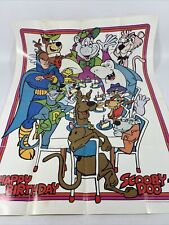 Vintage Hanna Barbera 1978 Happy Birthday Scooby Doo Yogi Bear Huckleberry Etc picture