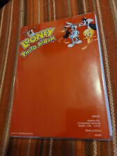 Looney Tunes 1998 Bugs Taz Red Photo Album 4x6 Photos With Stickers Holds 24 picture