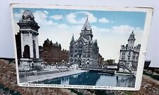 Vintage 1918 Clinton Street Bridge Square Syracuse New York Post Card picture
