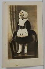 Rppc Freemans Studio Wash DC Young Girl White Boots Muff Hat Coat Postcard O1 picture