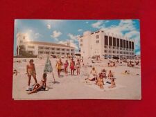 Postcard MD Ocean City Maryland Castle In The Sand Motel Beach #2 picture
