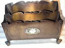 Antique OTTO HEINTZ Copper or Bronze with Sterling ARTS &CRAFTS Letter Holder picture