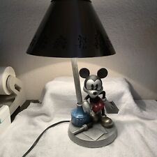 RARE-2002 Disney-Mickey Mouse”At The Ink Well”Table Lamp-Metal-HamptonBay-WORKS picture