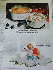 1967 Corning Ware cornflower blue cookware dishes vintage ad picture