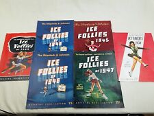 THE SHIPSTADS & JOHNSON ICE FOLLIES PROGRAM LOT OF 5 FROM 1945 1946 1947 picture