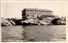 Vintage RPPC Postcard Straitsmouth Inn Hotel Rockport MA Massachusetts      M472 picture