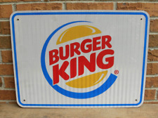 Retired Burger King Highway Road Sign, Metal, 24
