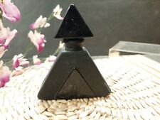 VINTAGE SUZANNE PERFUME BOTTLE ~ BLACK FROSTED GLASS N picture