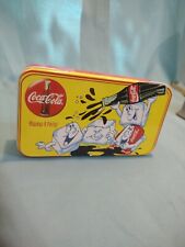 Vintage 1994 Coca-Cola Always A Party Tin Box Coke Over Ice Money Shot 💦 picture