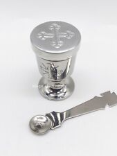 Ortxodox Church Portable Communion Chalice with Miniature Spoon 5 ml picture